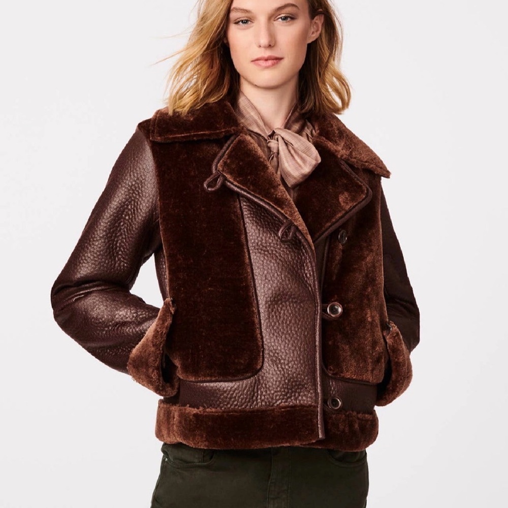 Luxurious Brown Aviator Jacket